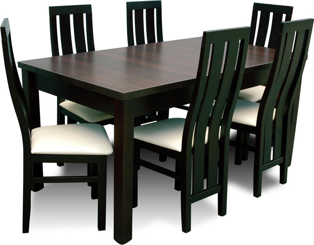 Esstisch Esszimmer Komplett Set 6x Stühle Set Ess Gruppe Holz Tisch Tische 7tlg