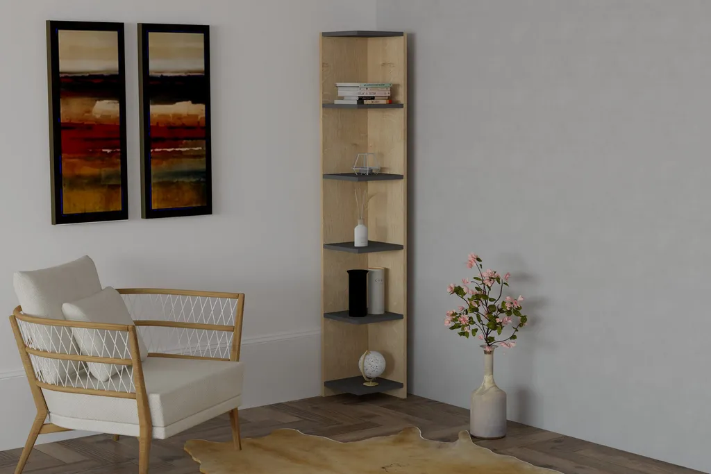 Étagère Colonne Porto Saphir 160 cm en Mélaminé Espagnol Skye Decor