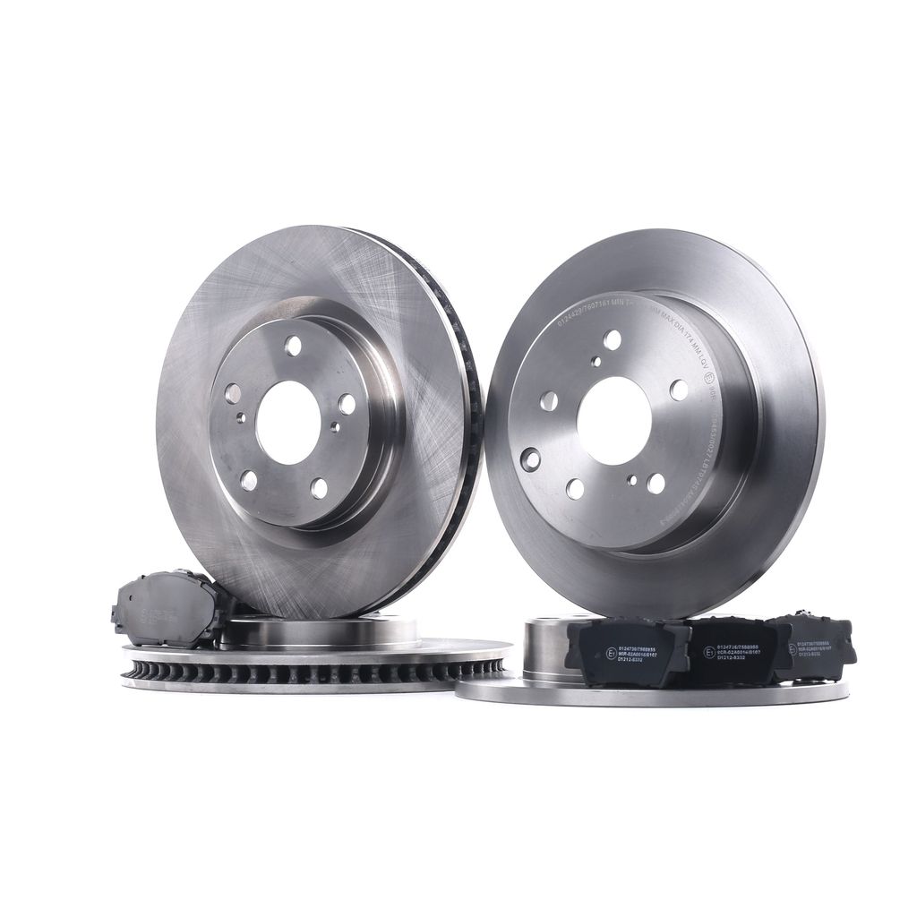 2X Bremsscheiben + Bremsbeläge Vorne Hinten