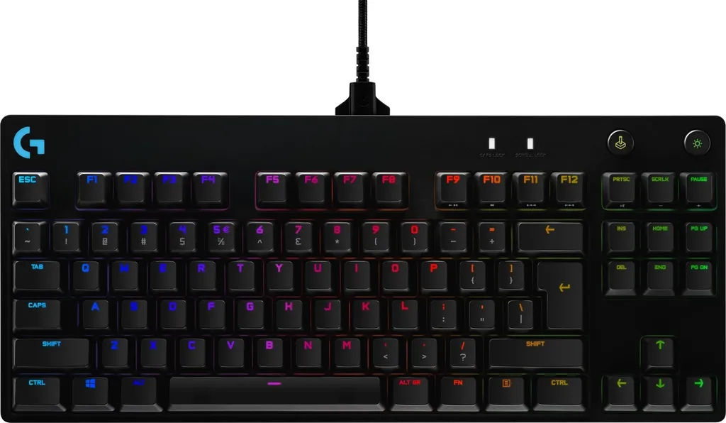 Logitech G PRO Clavier Gamer USB - Switchs Réactifs et Format TKL Noir
