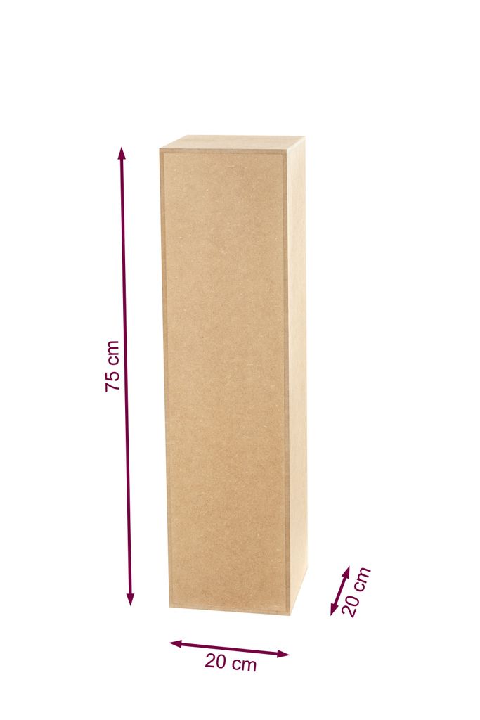 Dekosäule Unlackiertes MDF - Blumensäule für Wohnzimmer - Produktbild 2