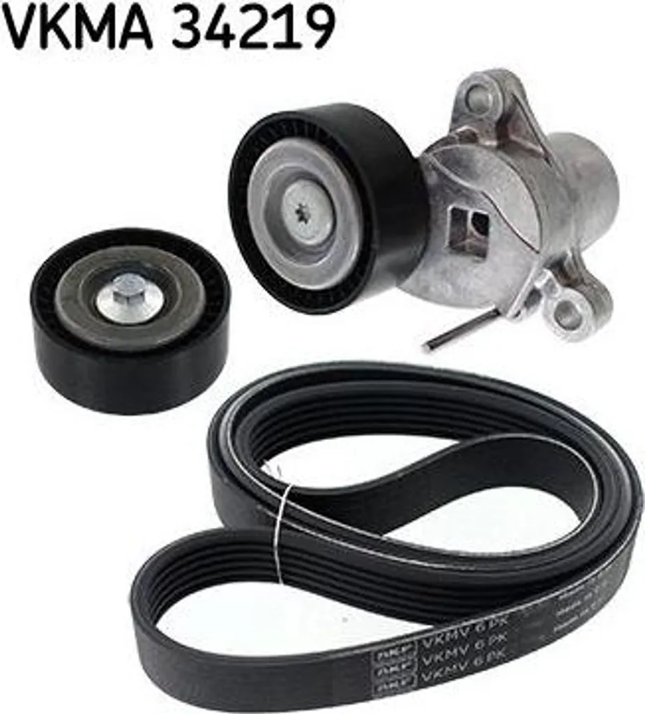 Kit courroies SKF VKMA 34219 haute performance OE CM5Q6C301BA pour Ford