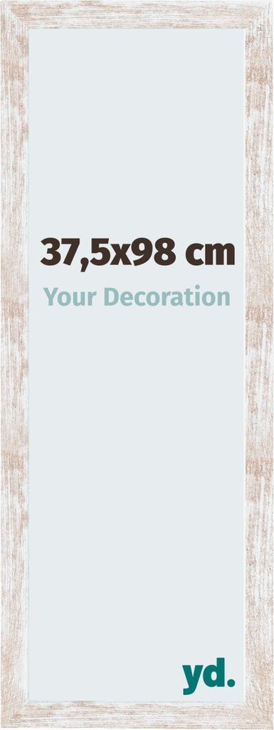 Bilderrahmen, 37.5x98 cm, White Wash, MDF, Catania