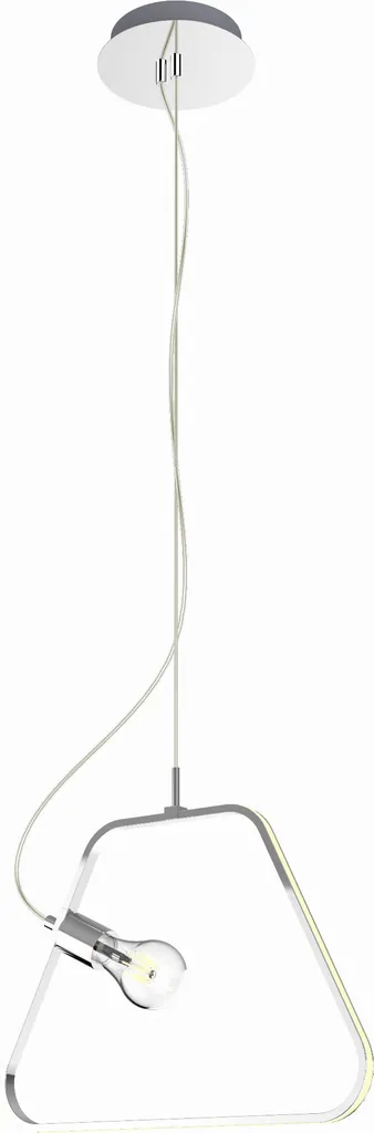 Grande suspension pour table à manger IKARIA - Luminaire chrome 120cm E27