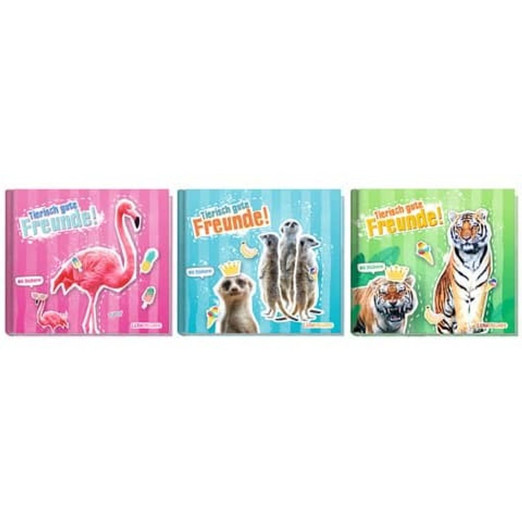 Freundebuch „Tierisch gute Freunde“, sortiert, Hardcover, Produktbild 