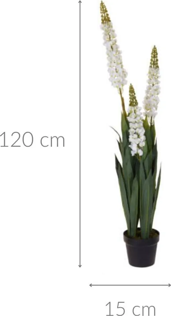 Lupino artificiale in vaso, 120 cm