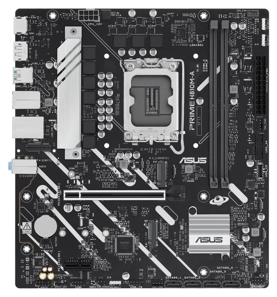 ASUS PRIME H810M-A-CSM, Intel, LGA 1851 (Socket V1), Intel Produktbild 
