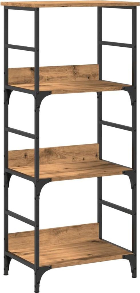 vidaXL Regał dębowy Artisan 50x33x117,5 cm materiał Zdjęcie produktu 