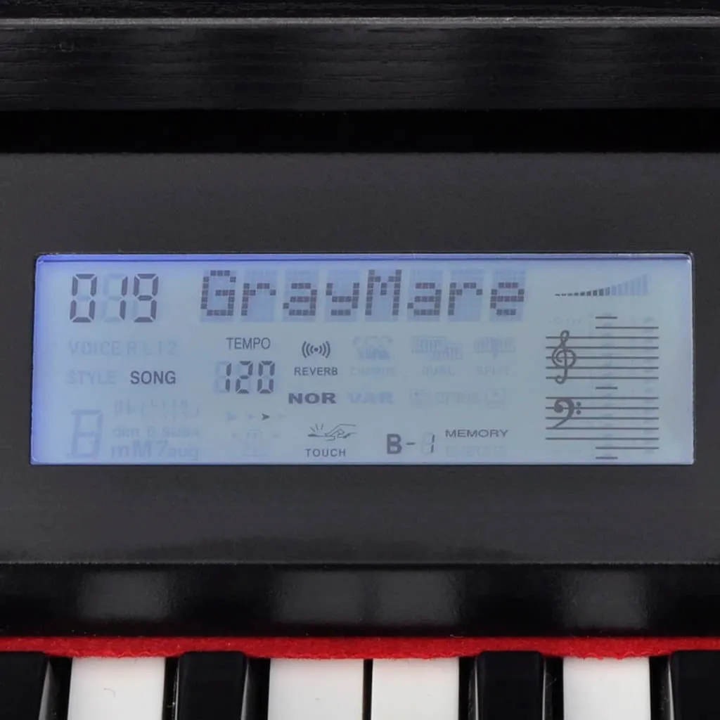 Piano Numérique 88 Touches Noir vidaXL pour Jouer sans Encombrement - 5