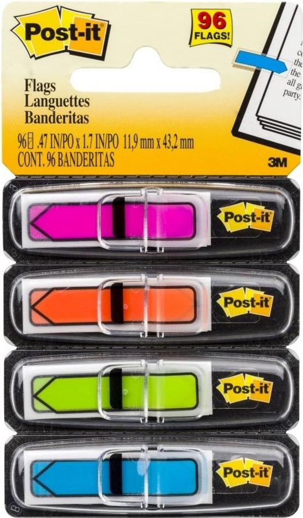 Záložka samolepicí Z 3M Post-it, 11,9x43,2 mm, plastová, Obrázok produktu 