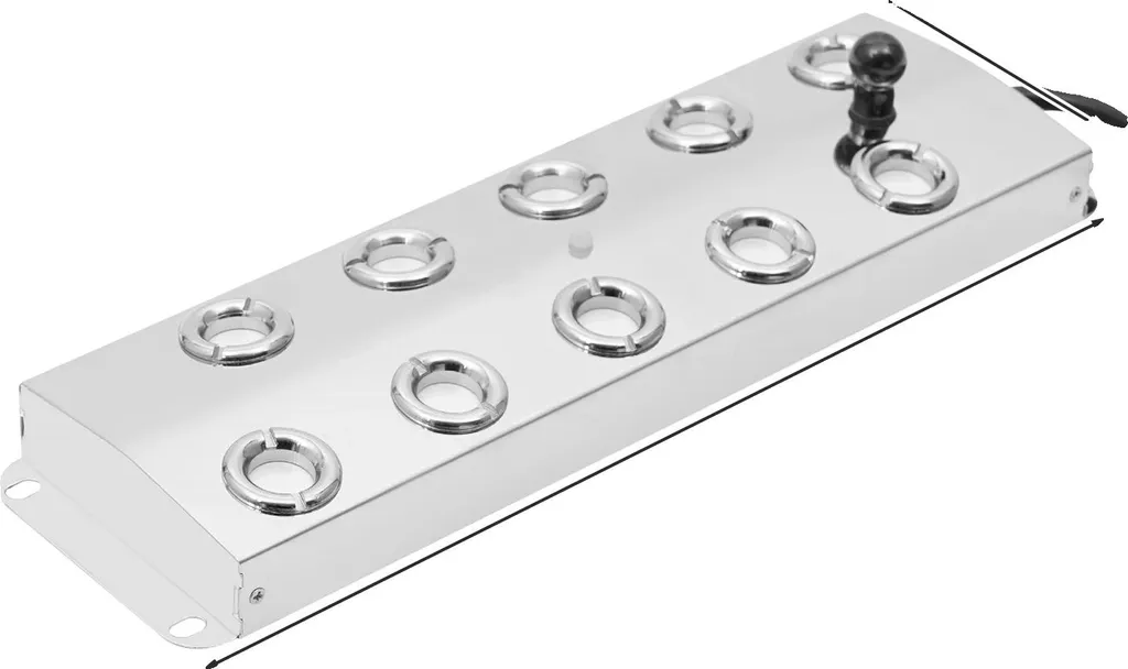 Machine à brouillard étanche IP68 en argent avec 10 buses ultrasons