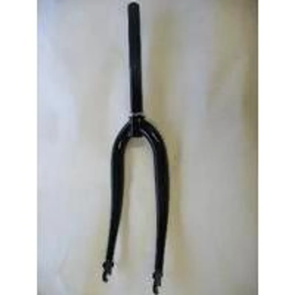 Fourche 20 pouces en acier noir avec filetage pour vélo de ville