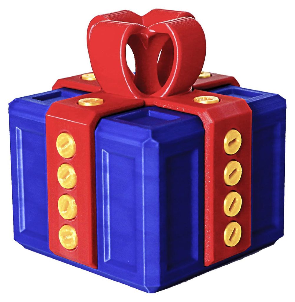 Nervige Geschenkbox mit Schrauben – Weihnachtspuzzle-Geschenkbox – Scherzartikel für Zuhause, Büro, Bücherregal oder Schreibtisch – Dekora...