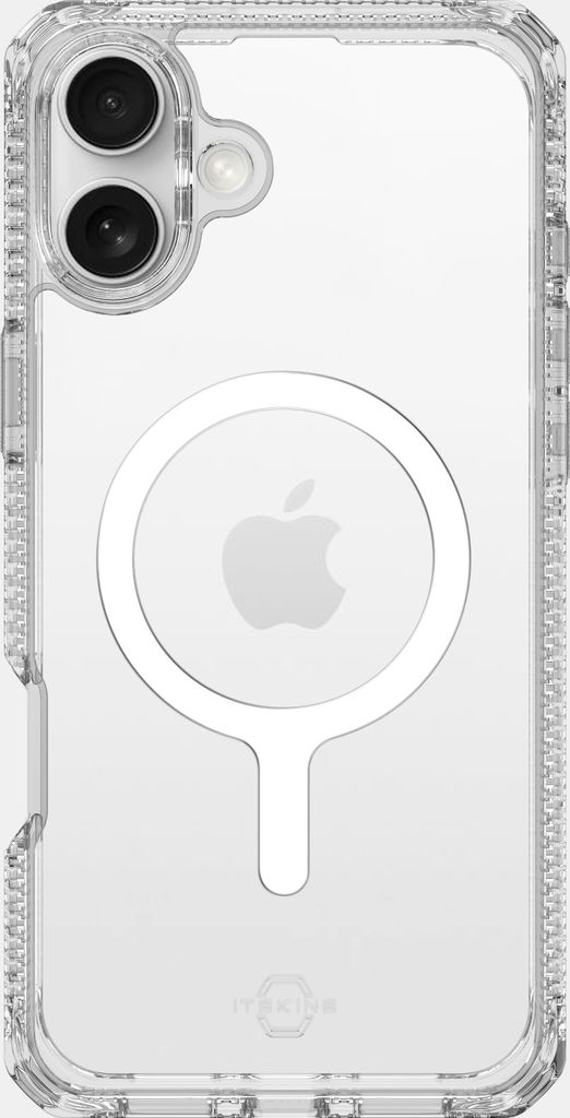 ITSKINS Level 2 HybridMagClear R Durchsichtig iPhone 16 Plus MagSafe Hülle Hardcase Backcover Stoßfest - Transparent