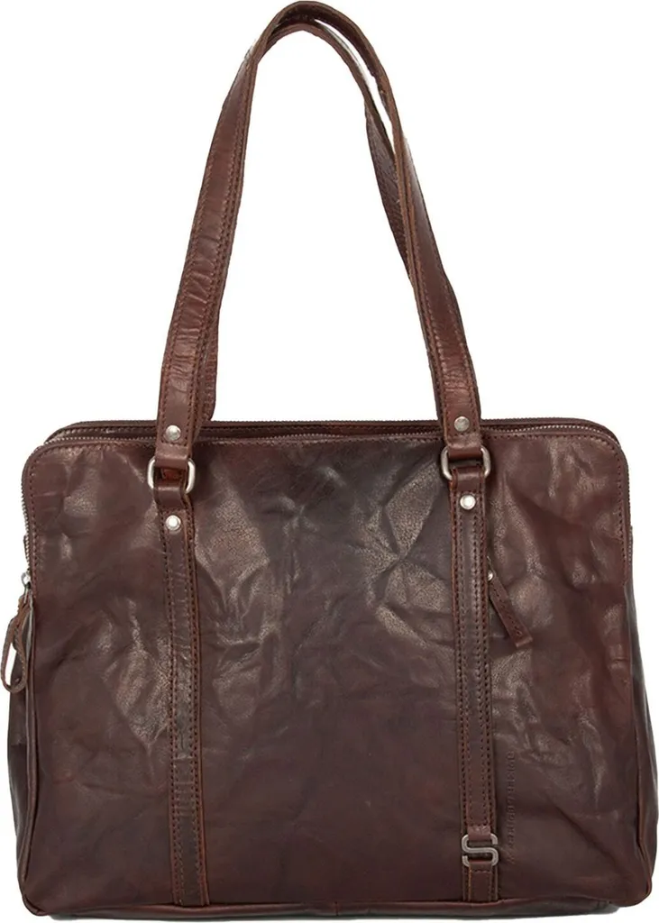 Sac Ordinateur Cuir Marron Foncé Idéal pour le Travail et les Voyages