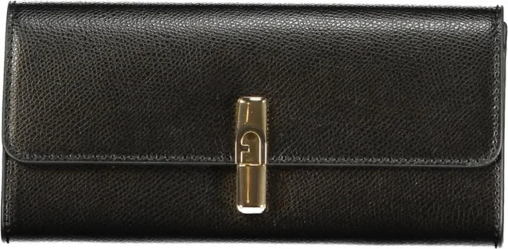 Portefeuille Furla WP00591 ARE000 NEO600 Noir en Cuir Grainé Chic