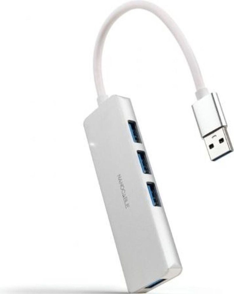 Nanocable 10.16.4602, USB 3.2 Gen 1 (3.1 Gen 1) Type-A, Silber, Acrylnitril-Butadien-Styrol (ABS), Aluminium, USB, 96 mm, 30 mm