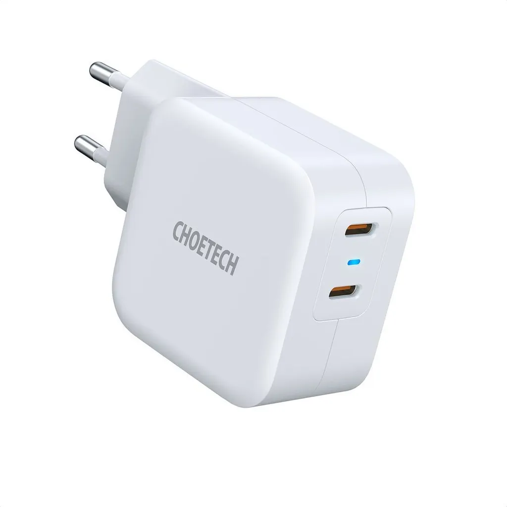 Choetech PD6009-EU Chargeur Secteur 2x USB-C Power Delivery 40W Blanc