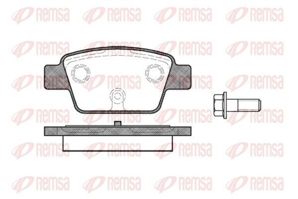 REMSA Bremsbeläge Satz Hinten Bremsklötze für FIAT BRAVO II (198) 0861.00