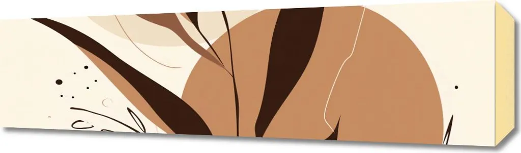 Quadro Moderno 70x20 Sussurro d'autunno | Tela Canvas Intelaiata