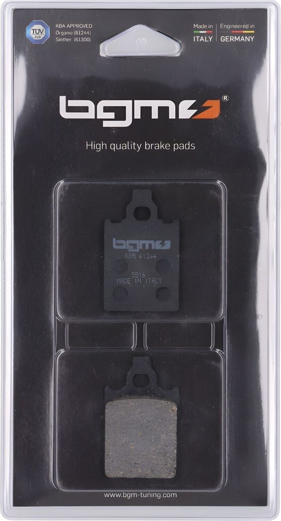 BGM Bremsbeläge 31,8x51,2mm kompatibel mit Grimeca, Vespa PX Disc 1998-2010, SKR125, SKR150, Quartz 50, Italjet Formula AC