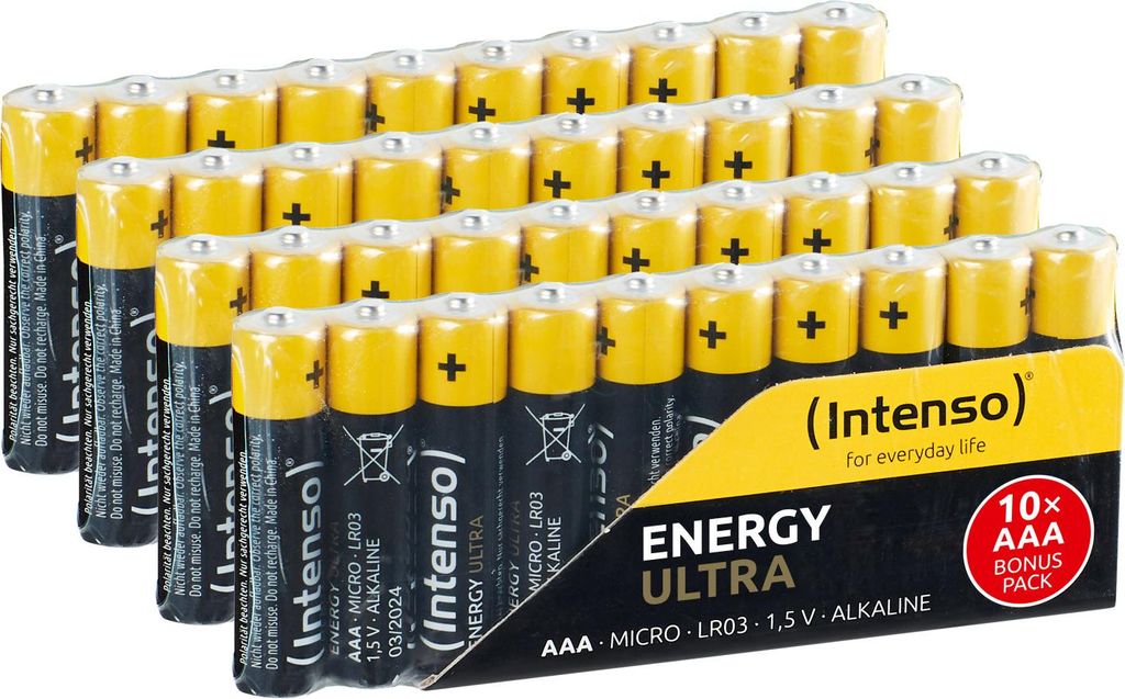 Intenso Energy Ultra AAA Micro LR03 40er Pack 750151 Obrázok produktu 