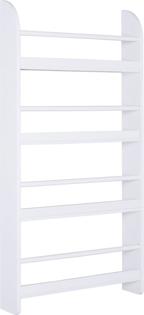 HOMCOM Wand-Bücherregal mit 4 Ablagen, Kinder-Bücherregal Produktbild 