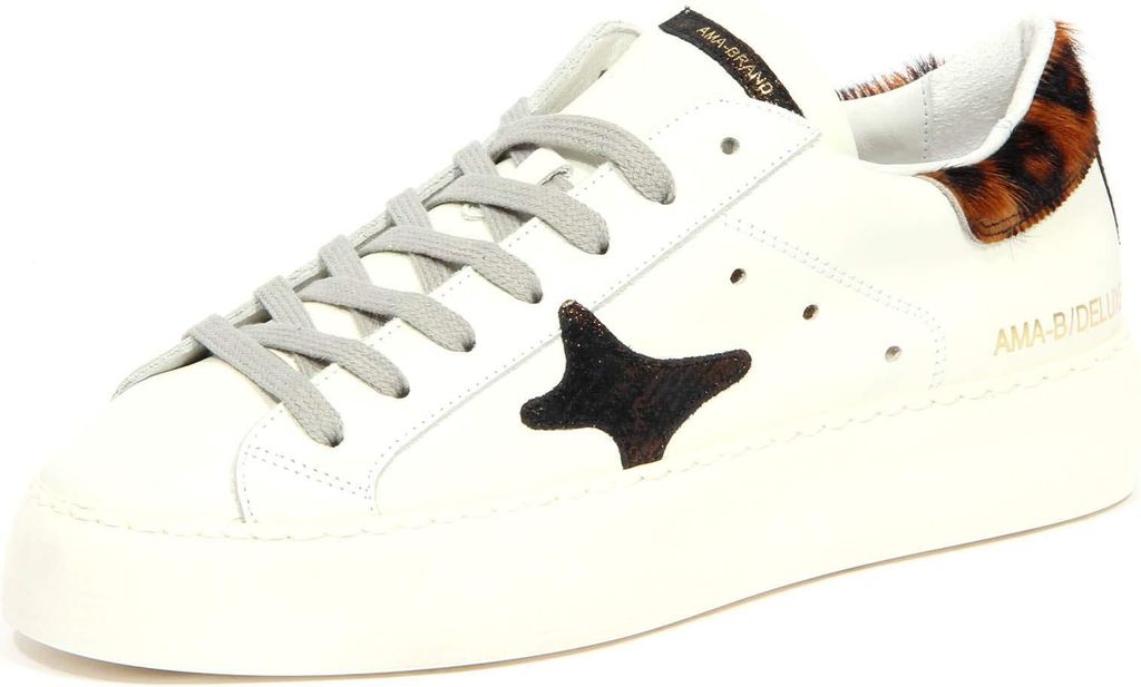 H8923 sneaker donna AMA BRAND woman vintage effect shoes