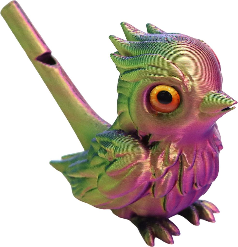 Vogelpfeife für Kinder und Erwachsene, vogelförmige Wasserpfeife, 3D-gedruckt, buntes Vogelpfeifenspielzeug, Geschenk für Jungen und Mädchen, G...