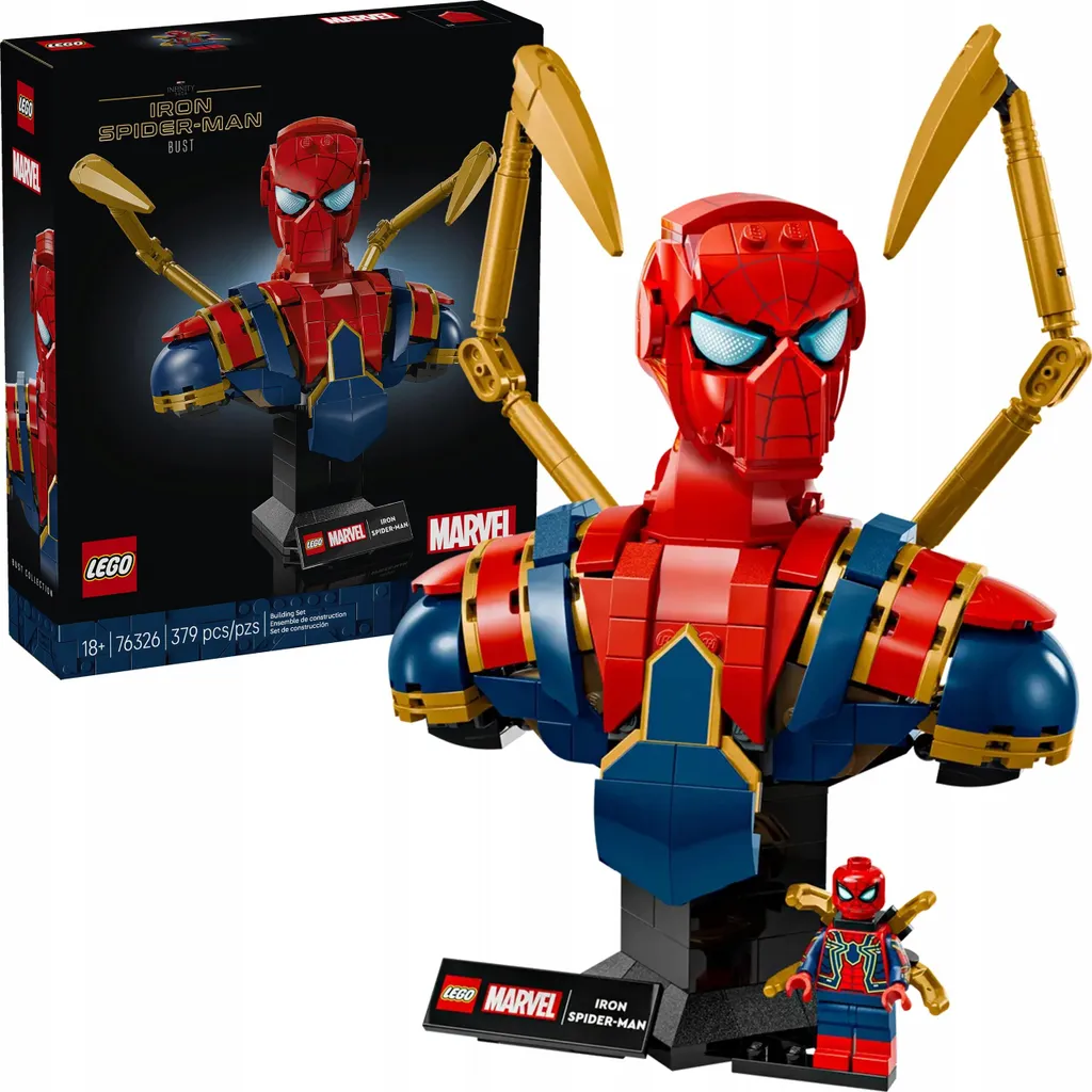 Buste Iron Spider-Man LEGO 76326 Figurine à Construire Marvel Adultes - 30