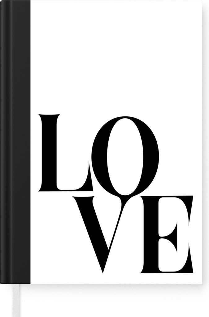 MuchoWow Notizbuch Tagebuch Haushaltsbuch Notebook A5 Text - Liebe - Zitate - Notizblock - Notizheft - Notebook - Schreibblock - Papier