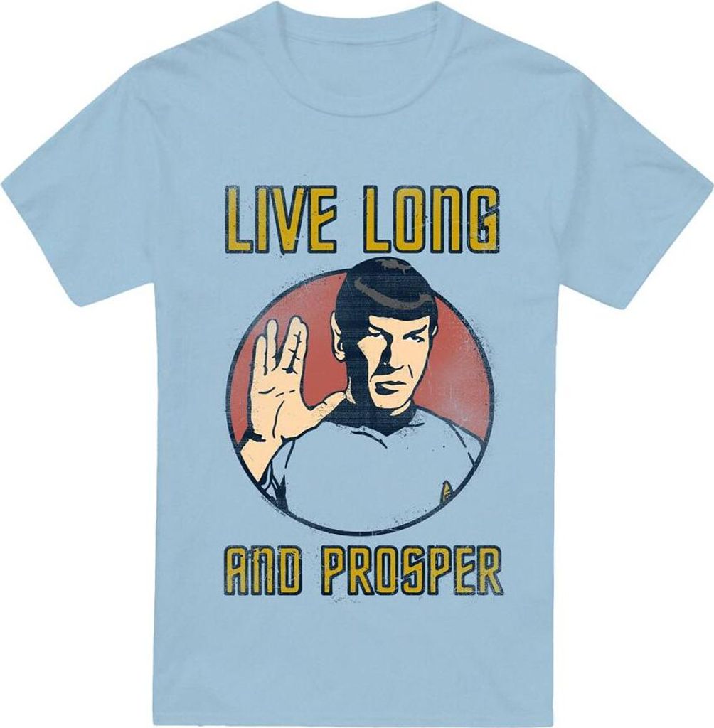 Star Trek - "Long Life" T-Shirt für Herren TV13640 (3XL) (Hellblau)