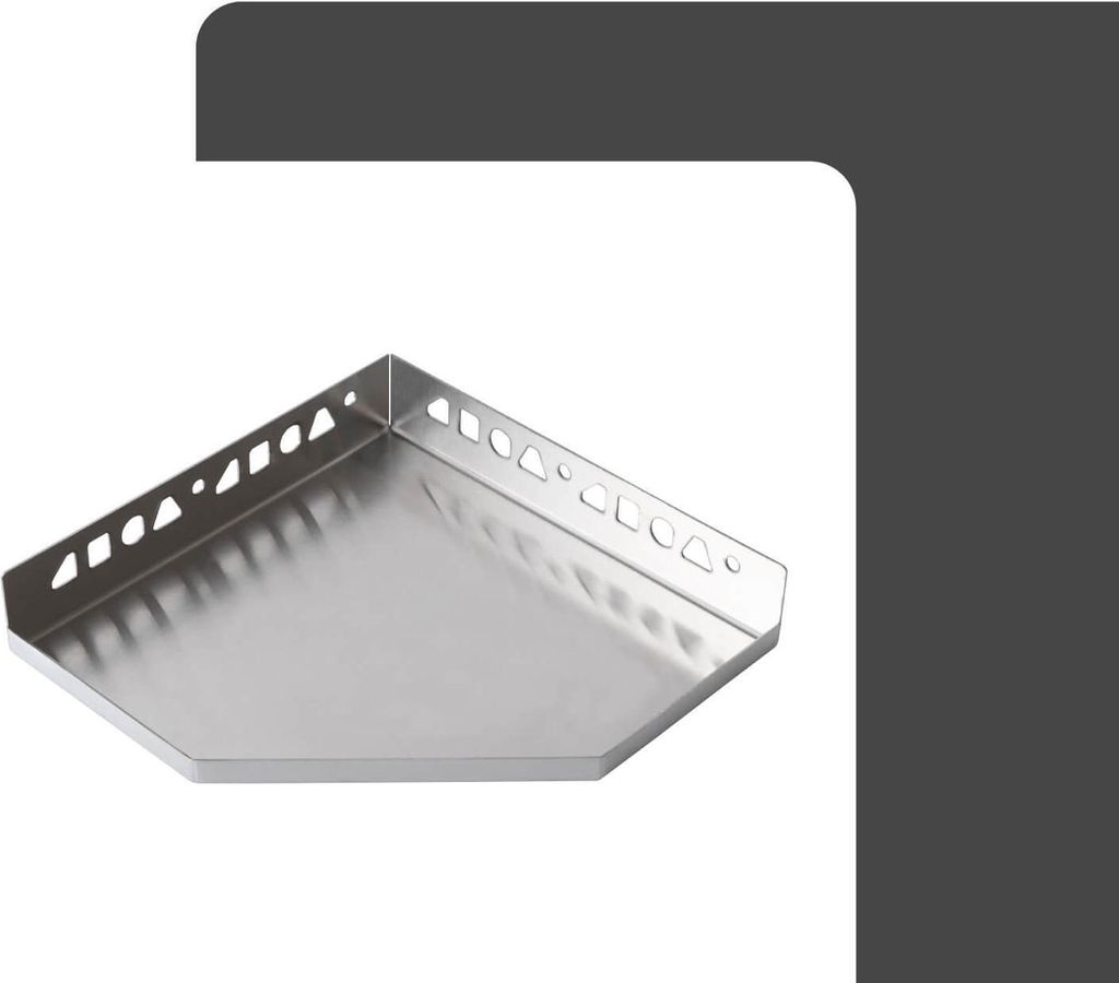 Duka Vela 2000 5-hoek L.draaiend 100x100x195cm  Deurmaat 71  Zilver Hoogglans Helder Glas Dmb09071d260100