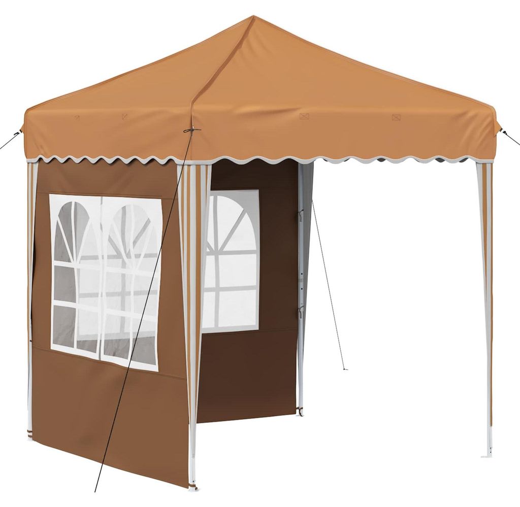 vidaXL Pop-up Partyzelt Beige 195 x 195 x 245 cm Oxford-Stoff