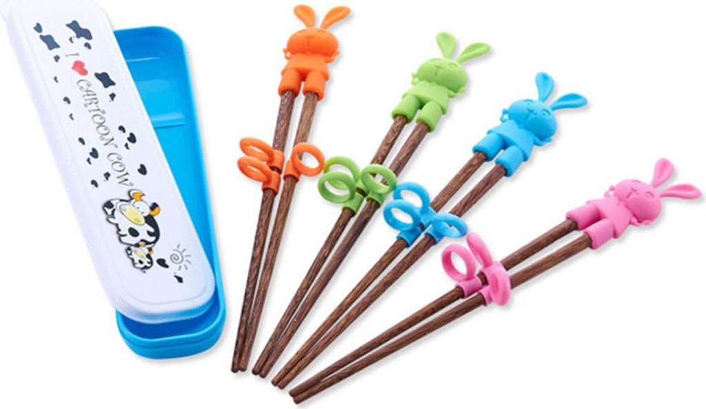 1 paire de baguettes en bois pour enfants Baguettes en bois Image du produit 