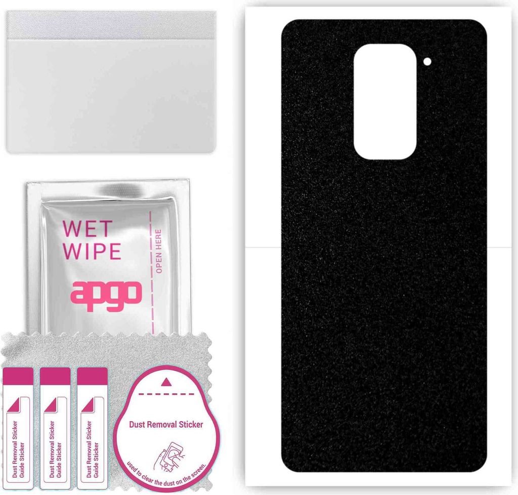 apgo Rückseite Schutzfolie, Skin, kompatibel mit Xiaomi Redmi 10X Pro 5G, Hinten Displayschutzfolie aus Vinylfolie, kratzfest, einfache Montage - ...
