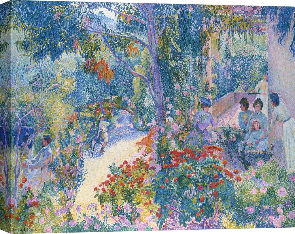 Tableau sur toile Henri Edmond Cross Après-midi dans le jardin 70x50cm