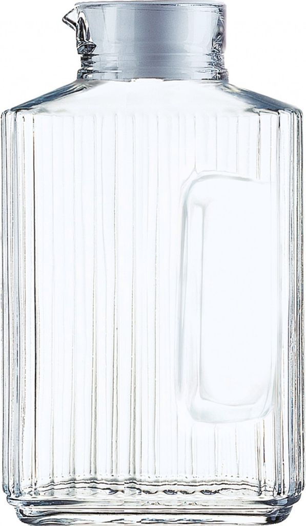 Kühlschrankkrug Quadro mit Deckel 2,0L - 1 Stück - Karaffe Wasserkrug Milchkrug