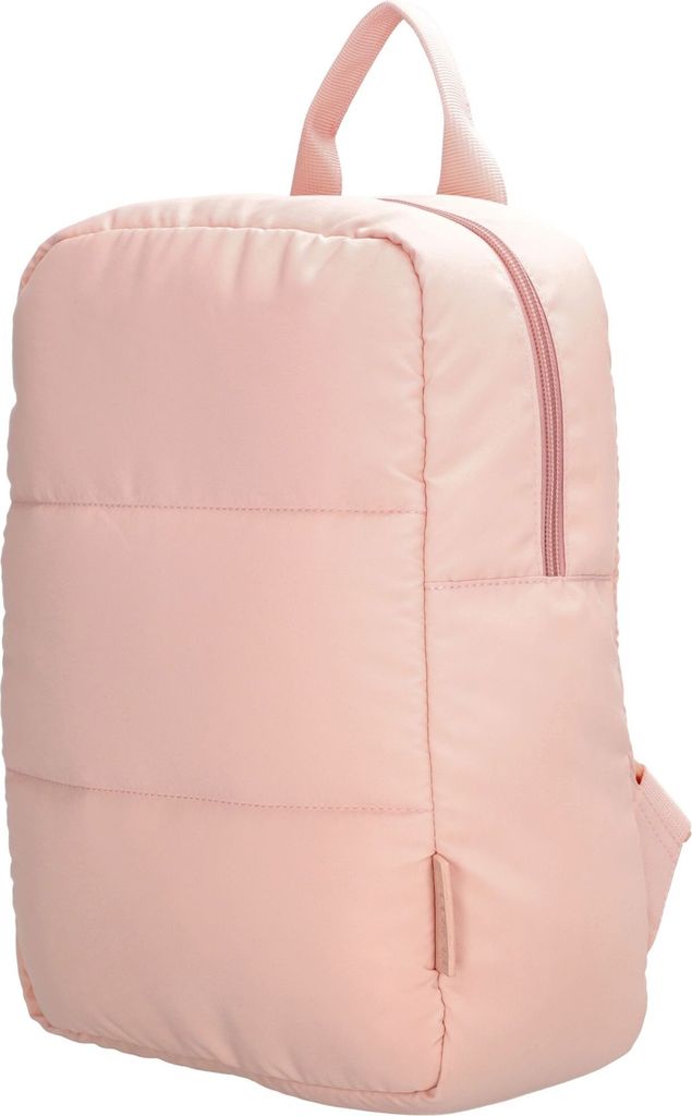 Damen Herren Überschlag Rucksack Plane Tasche Fahrradrucksack Kurier leder Optik Rollup Bag Rosa