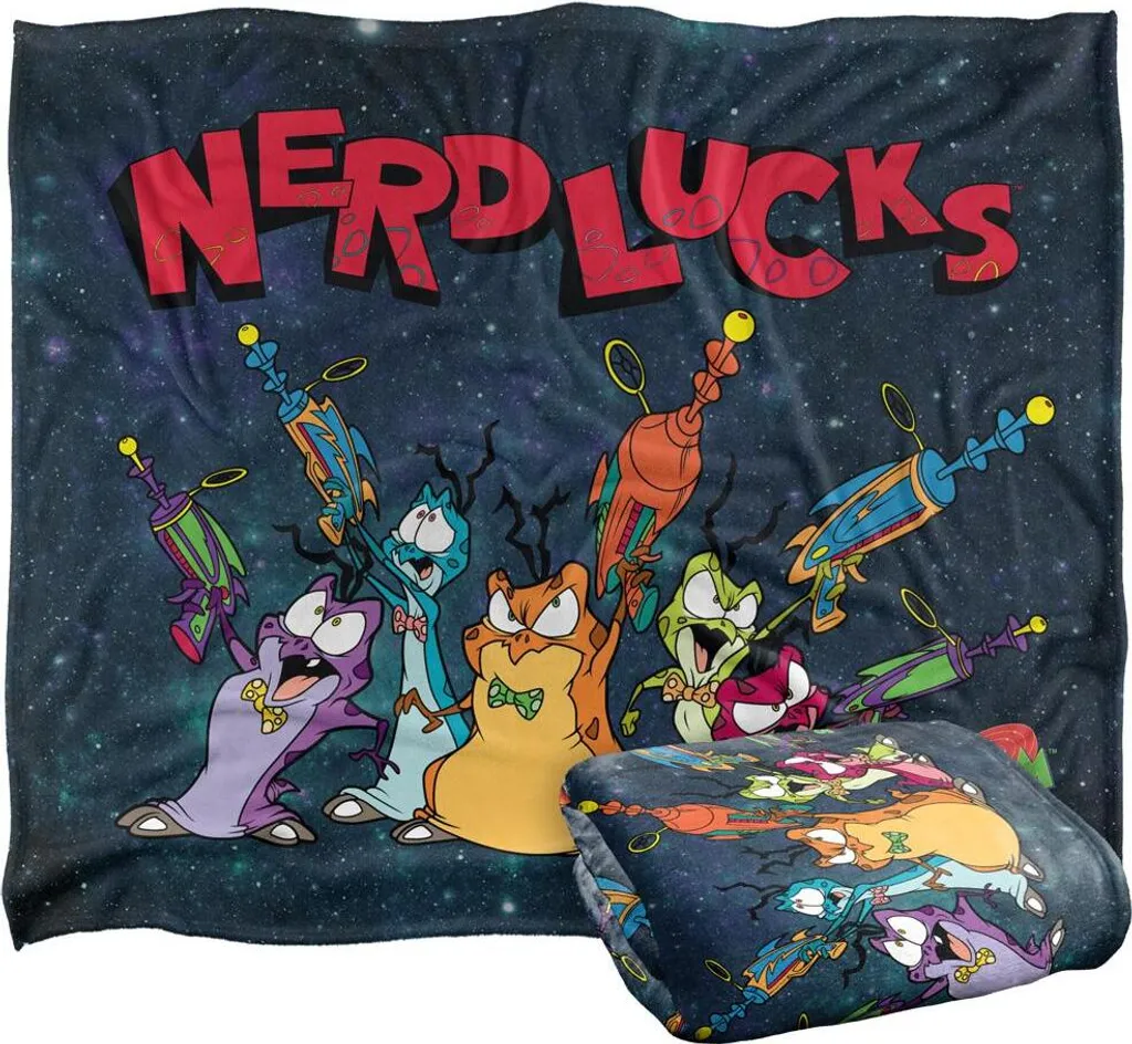 Couverture Space Jam Nerdlucks TV19331 - Plaid Idéal pour Soirée Ciné - 2