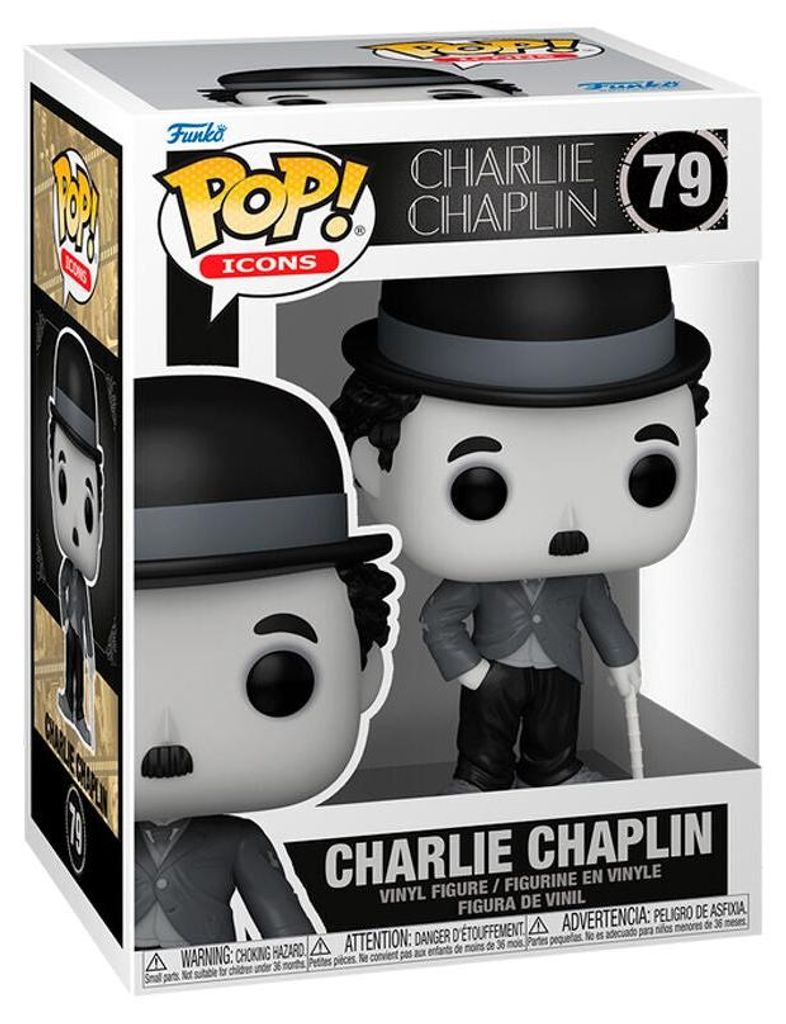 Charlie Chaplin Pop-Figur - Vinyl-Sammelspielzeug, 10 cm