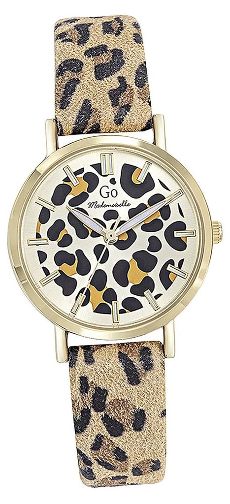 Girl Only GO Damen Armbanduhr Mademoiselle Lederband braun mehrfarbig D2UGO699635