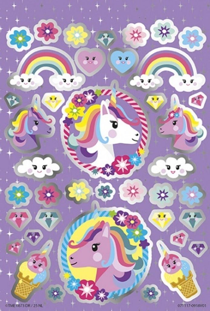 Totum Einhorn-Stickerbgen, 4 Stk. Produktbild 