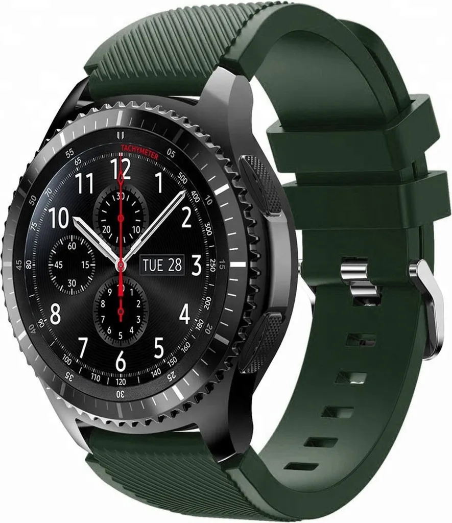 Cinturino 22mm Verde Militare per Samsung Gear S3 e Huawei GT 2 Pro
