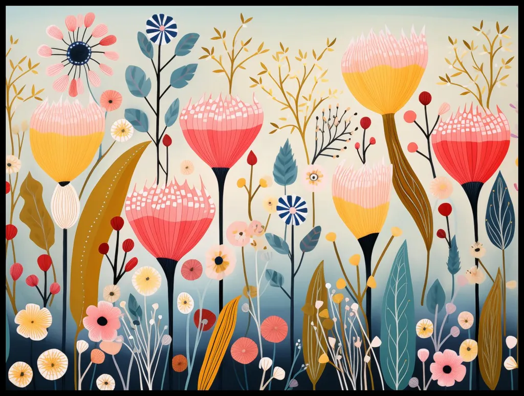Poster Mural Jardin de rêve 100x75 cm - Décoration Grand Format Salon