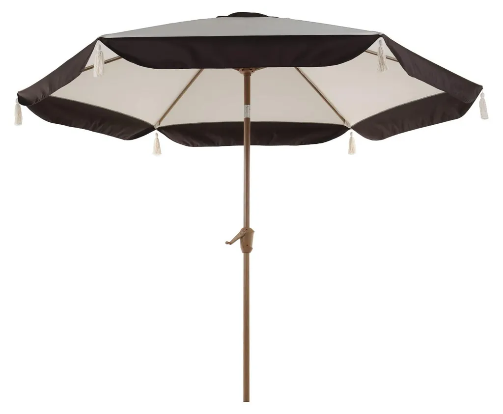 Parasol de balcon inclinable beige 270 cm pour ombre sur mesure UV 50+