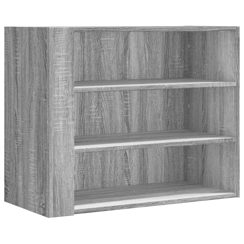 Scaffale a Muro Grigio Sonoma 75x35x60 cm - Pensile Moderno Salvaspazio