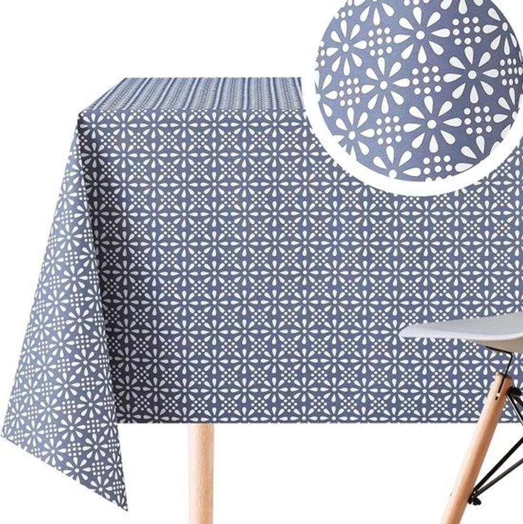 Toile cirée moderne rectangulaire 200x140 cm imperméable motifs floraux
