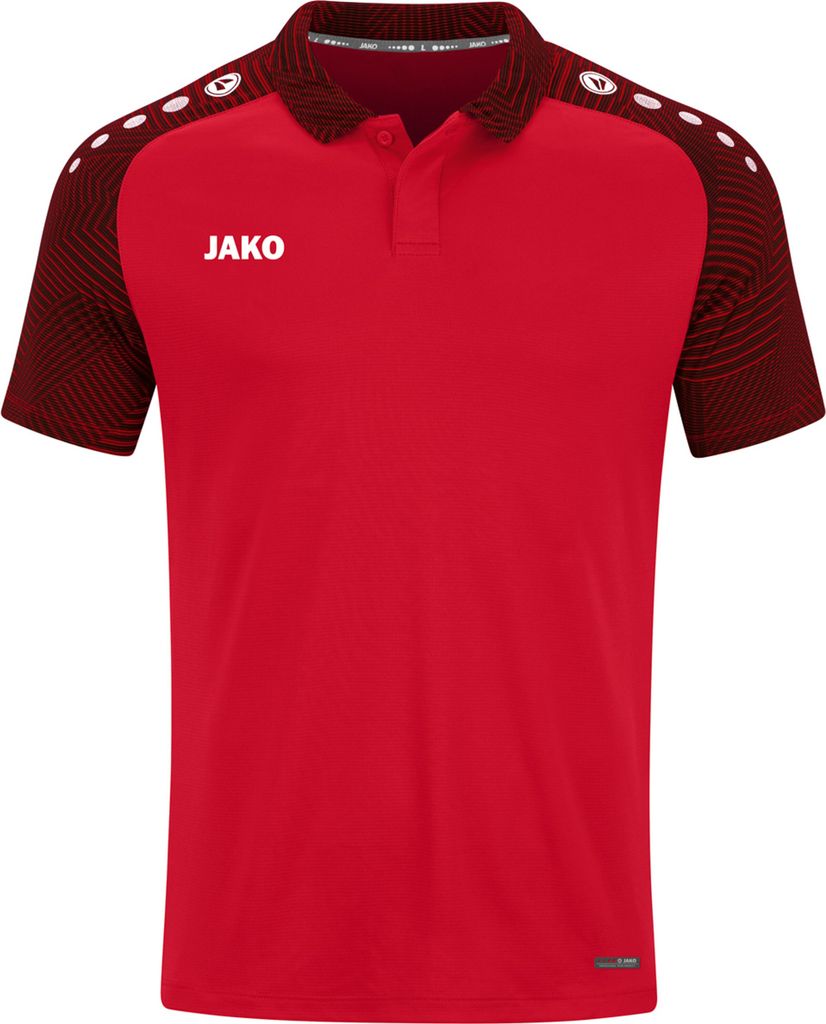 Jako Performance Poloshirt Kinder - Rot / Schwarz