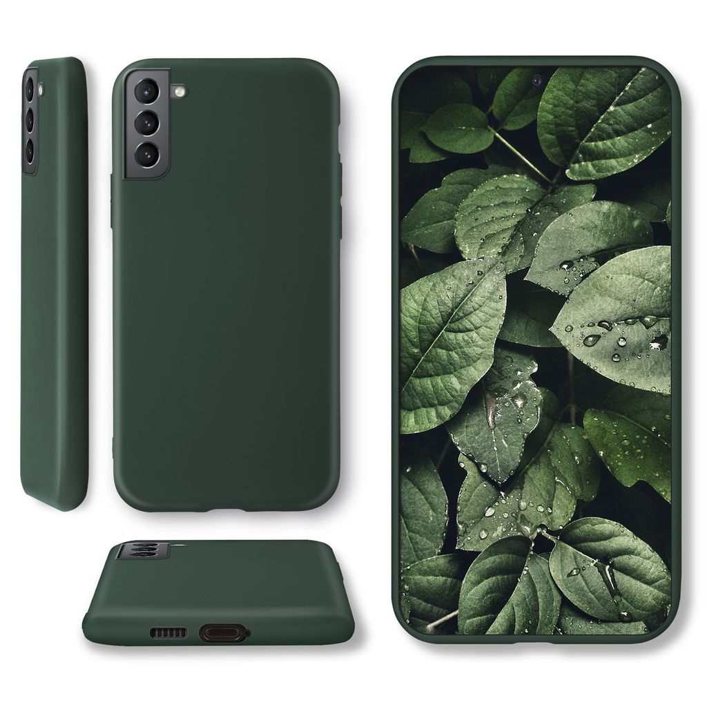Moozy Minimalist Series, Cover in Silicone per iPhone XR, Verde Notte - Finitura